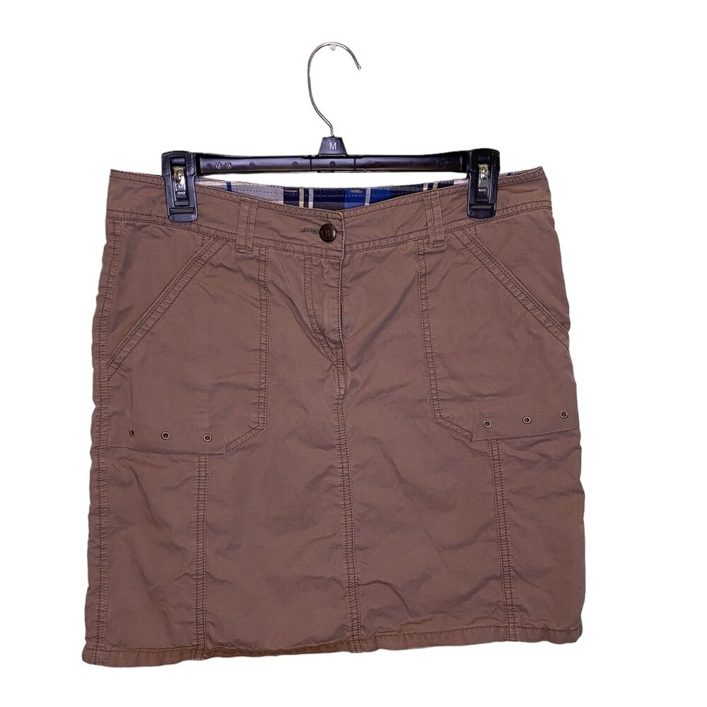 BOGNER Fire + Ice 100% Cotton Khaki Summer Skirt Knee length | Size S US 6 EU 36